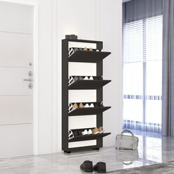 Tumba pentru incaltaminte Mobildor Leo Slim 70x16x164cm (Anthracite) Thumb