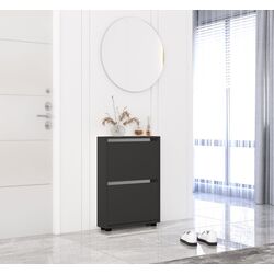 Тумба для обуви Mobildor Leo Slim 70x16x86cm (Anthracite)