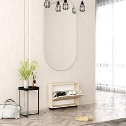 Tumba pentru incaltaminte Mobildor Leo Slim 80x16x47cm (Sonoma) Thumb