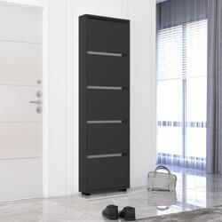 Tumba pentru incaltaminte Mobildor Leo Slim 90x16x203cm (Anthracite)