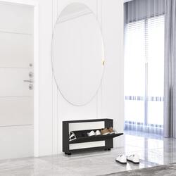 Tumba pentru incaltaminte Mobildor Leo Slim 90x16x47cm (Anthracite) Thumb