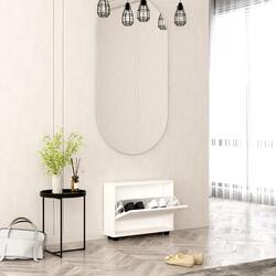 Тумба для обуви Mobildor Leo Slim 90x16x47cm (White) Thumb