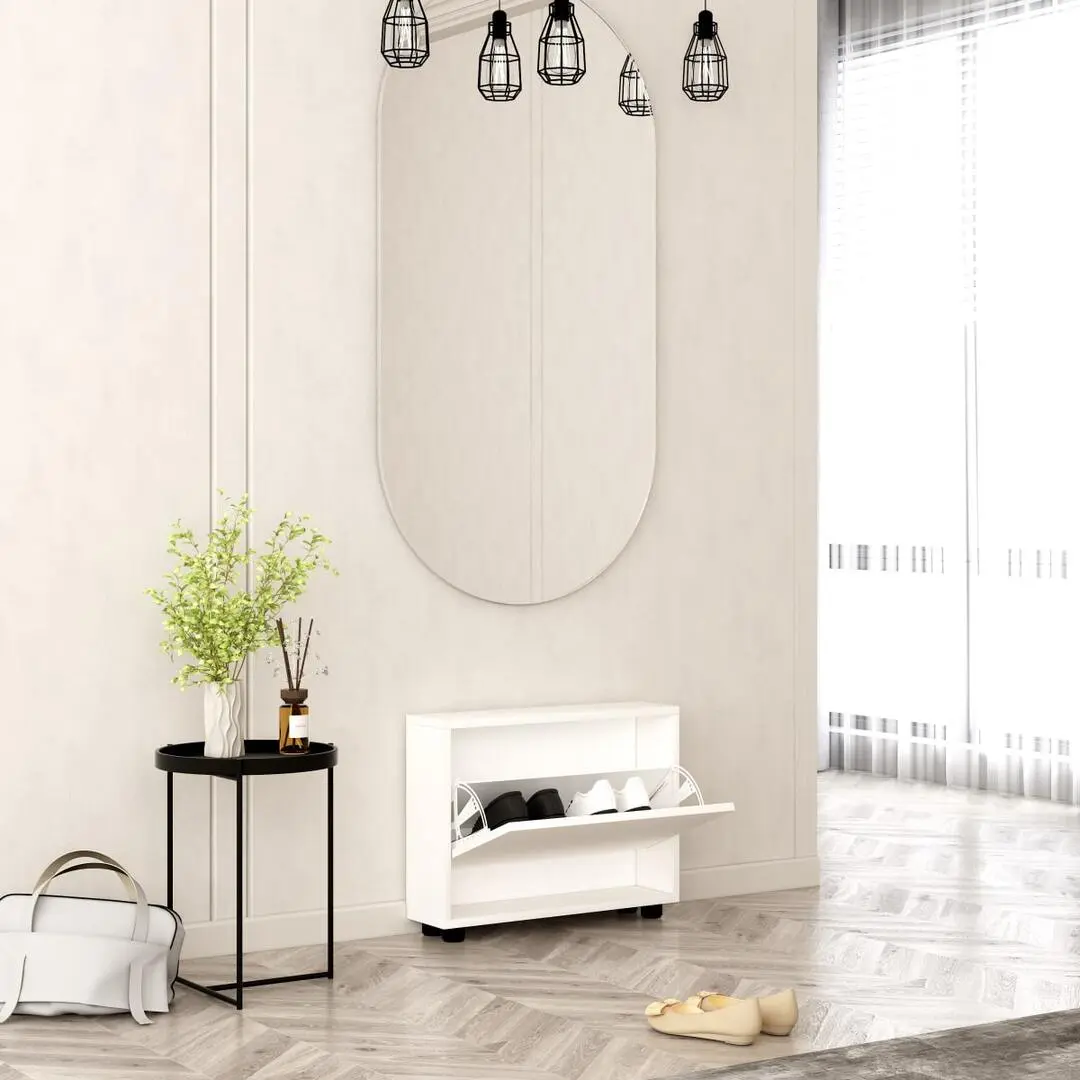 Тумба для обуви Mobildor Leo Slim 90x16x47cm (White)