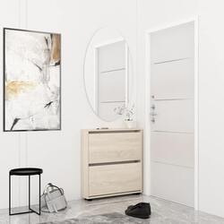 Тумба для обуви Mobildor Leo Slim 90x16x86cm (Sonoma)