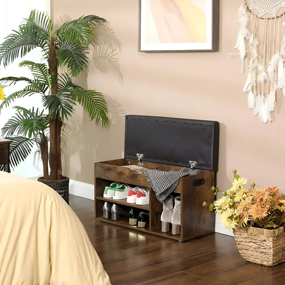 Bancheta-etajera pentru incaltaminte Modern Home 2036-1 (Brown)