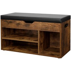 Bancheta-etajera pentru incaltaminte Modern Home 2036-1 (Brown) Thumb