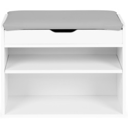 Bancheta-etajera pentru incaltaminte Modern Home CHXG01 (White) Thumb