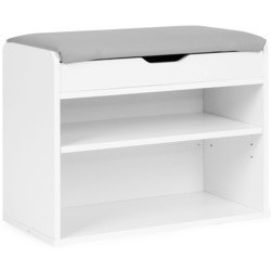 Bancheta-etajera pentru incaltaminte Modern Home CHXG01 (White) Thumb