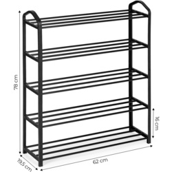 Etajera pentru incaltaminte Modern Home XJ53K (Black) Thumb