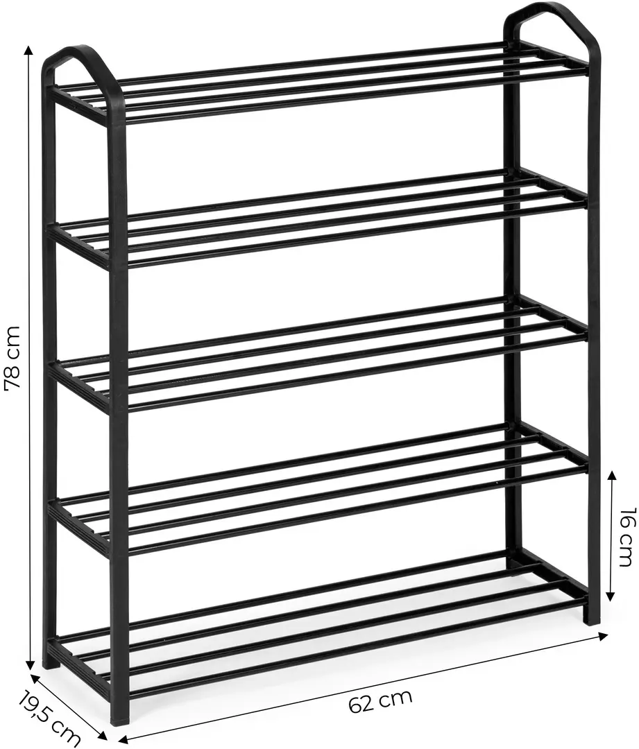 Etajera pentru incaltaminte Modern Home XJ53K (Black)