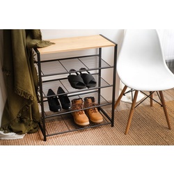 Etajera pentru incaltaminte Modern Home XJ633083A1 (Black/Brown)