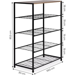 Стеллаж для обуви Modern Home XJ633083A1 (Black/Brown) Thumb