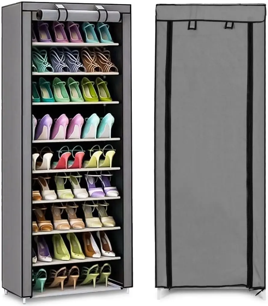 Etajera-organizer pliabil pentru incaltaminte Modern Home PJJSC003 (Grey)