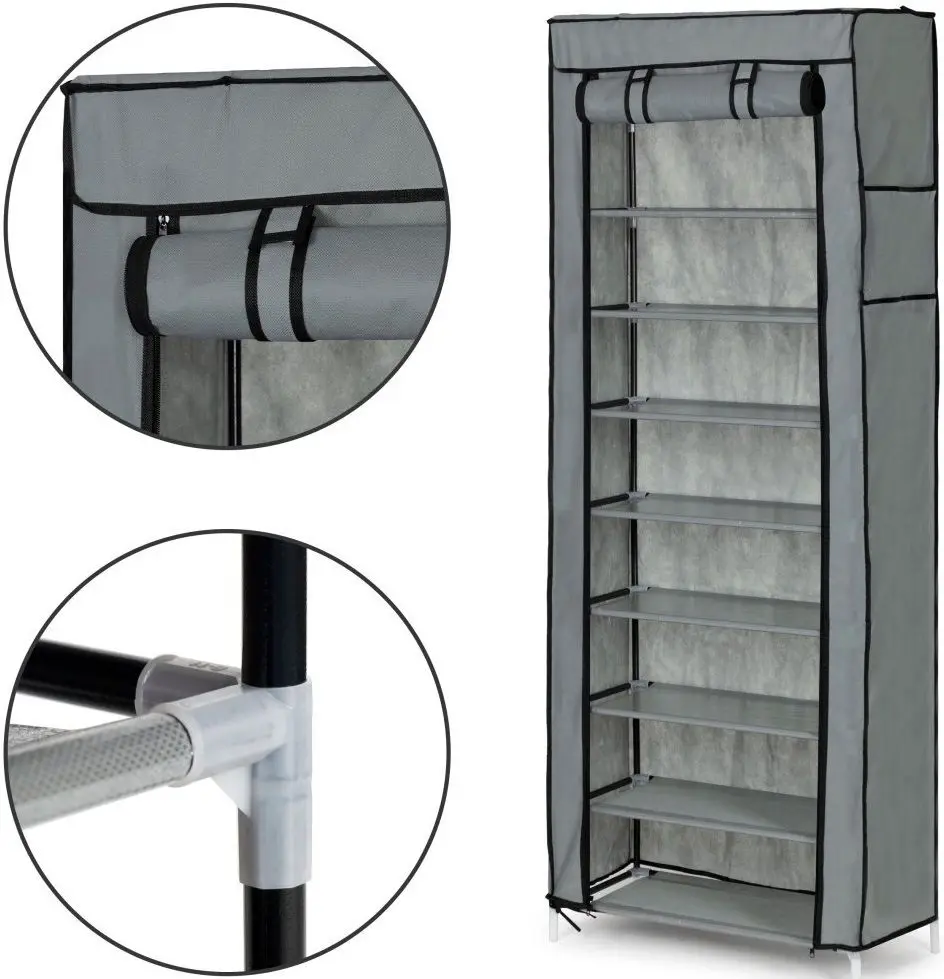 Etajera-organizer pliabil pentru incaltaminte Modern Home PJJSC003 (Grey)