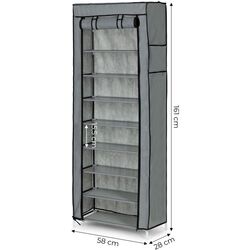 Etajera-organizer pliabil pentru incaltaminte Modern Home PJJSC003 (Grey) Thumb