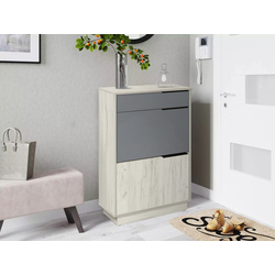 Тумба для обуви Modern Visit (Craft Oak White/Slate Grey)