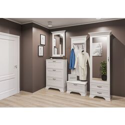 Tumba pentru incaltaminte Неман Yunona МН-132-30 (White Structural) Thumb