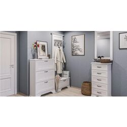 Tumba pentru incaltaminte Неман Yunona МН-132-30 (White Structural) Thumb