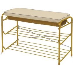 Etajera pentru incaltaminte Nika ЭТП3/3 cu sertar (Ivory/Gold)