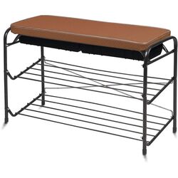 Etajera pentru incaltaminte Nika ЭТП3/А cu sertar (Brown/Copper Antique)