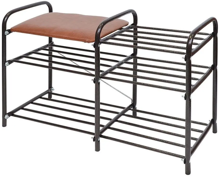 Etajera pentru incaltaminte Nika Lyuks 3 ЭТЛ3 (Antique Copper/Brown)