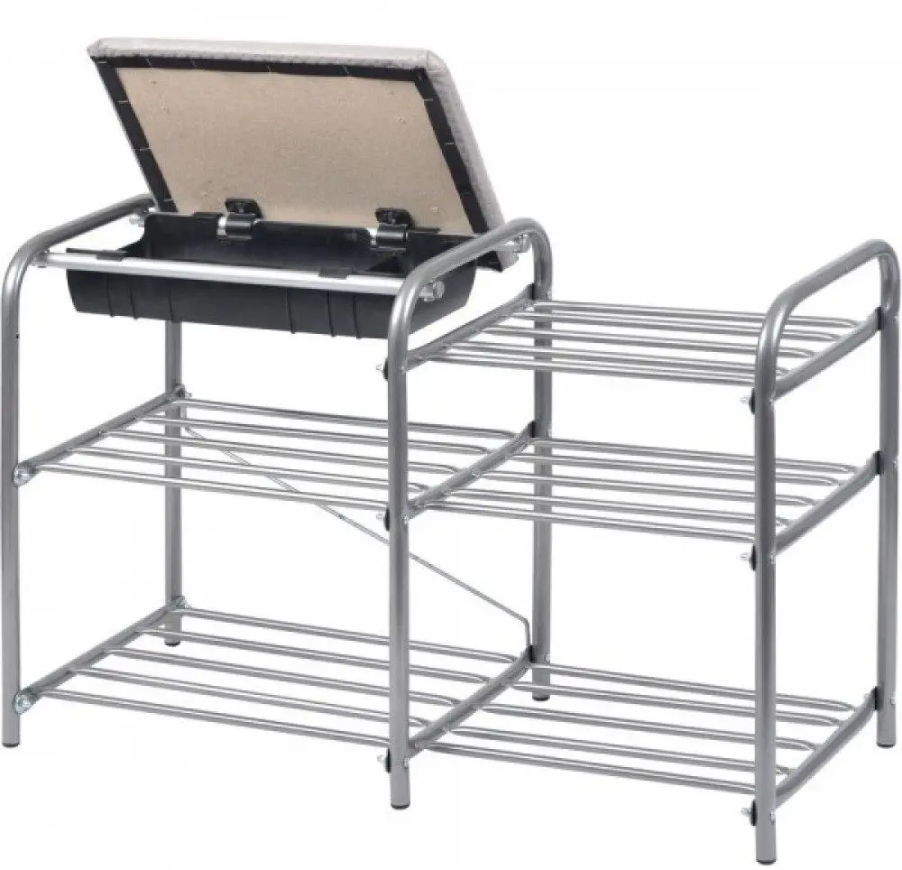 Etajera pentru incaltaminte Nika Lyuks ЭТЛ5 (Dark Red/Gray) - 2