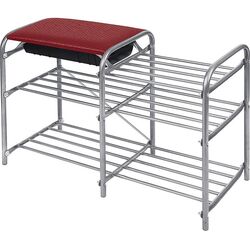 Etajera pentru incaltaminte Nika Lyuks ЭТЛ5 (Dark Red/Gray)