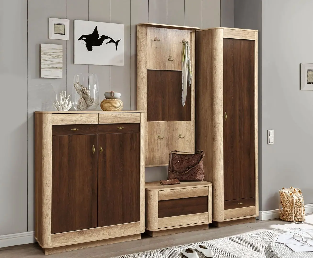 Tumba pentru incaltaminte Олмеко Fantaziya 34.27 (Canyon Oak/Cagliari Oak)