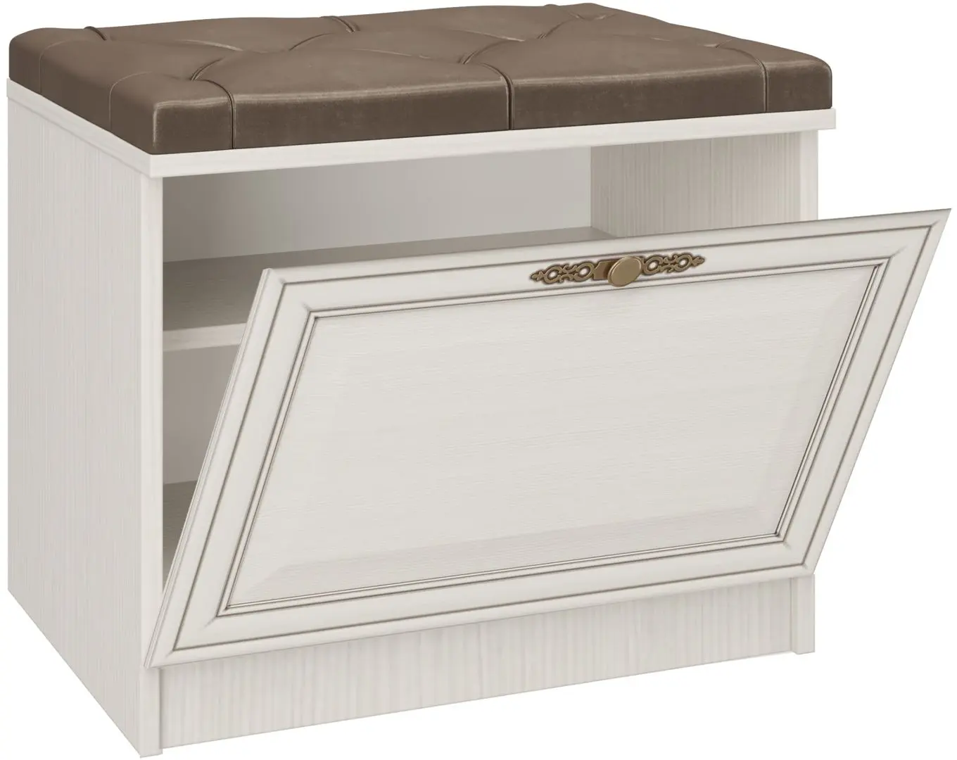 Tumba pentru incaltaminte Олмеко Gabriella М06 (Woodline Cream/Sandal White)