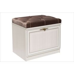 Тумба для обуви Олмеко Габриэлла М06 (Вудлайн Кремовый/Сандал Белый)