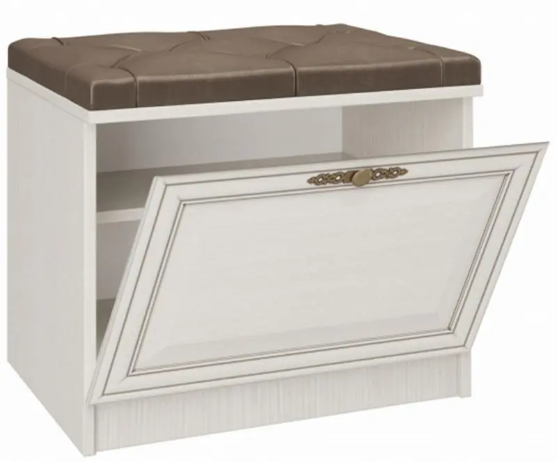 Tumba pentru incaltaminte Олмеко Gabriella М06 (Woodline Cream/Sandal White) - 4