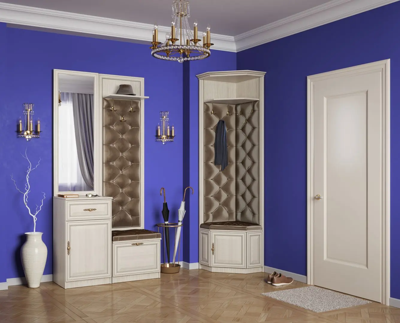 Tumba pentru incaltaminte Олмеко Gabriella М06 (Woodline Cream/Sandal White) - 2