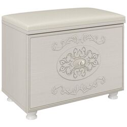 Тумба для обуви Олмеко Каролина (Вудлайн Кремовый/Сандал Белый)