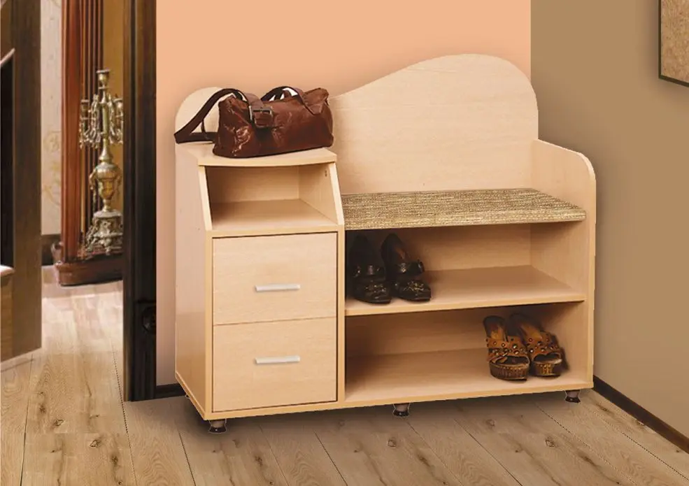 Тумба для обуви Олмеко КН.БН.11.11-02 (Дуб Линдберг) - 3