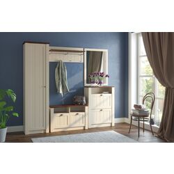 Тумба для обуви Олмеко Прованс 37.18 (Бежевый/Дуб Кальяри) Thumb