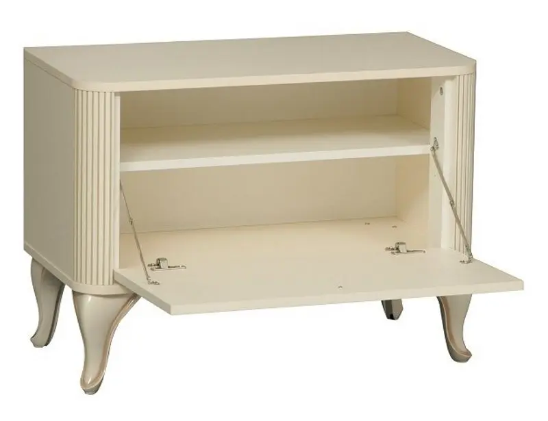 Тумба для обуви Олмеко Стефани 43.20 (Бежевый/Слоновая Кость Патина)