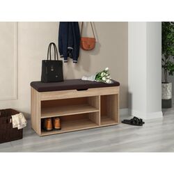 Банкетка для обуви Пехотин Б-8 (Дуб Сонома/Коричневый)