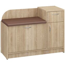 Тумба для обуви Пехотин Б-3 (Дуб Сонома/Коричневый)