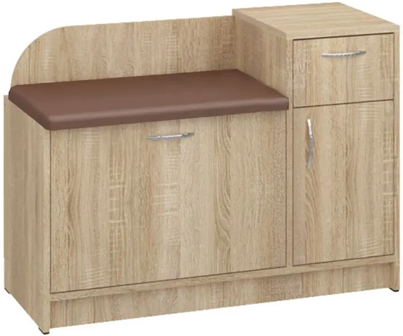 Tumba pentru incaltaminte Пехотин Б-3 (Sonoma Oak/Brown)