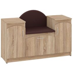 Tumba pentru incaltaminte Пехотин B-4 (Sonoma Oak/Brown) Thumb