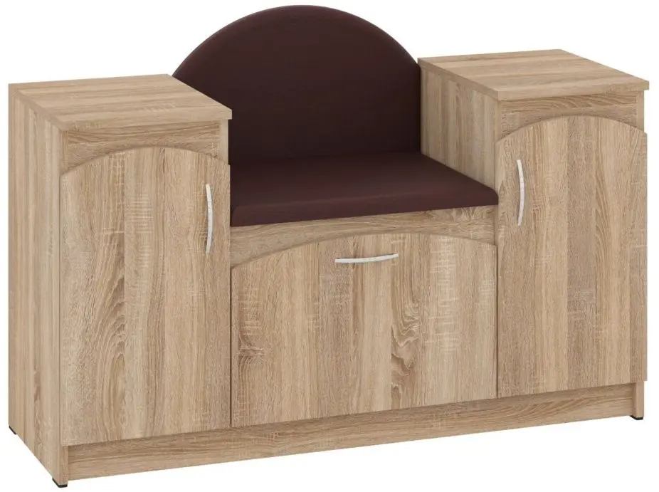 Tumba pentru incaltaminte Пехотин B-4 (Sonoma Oak/Brown)