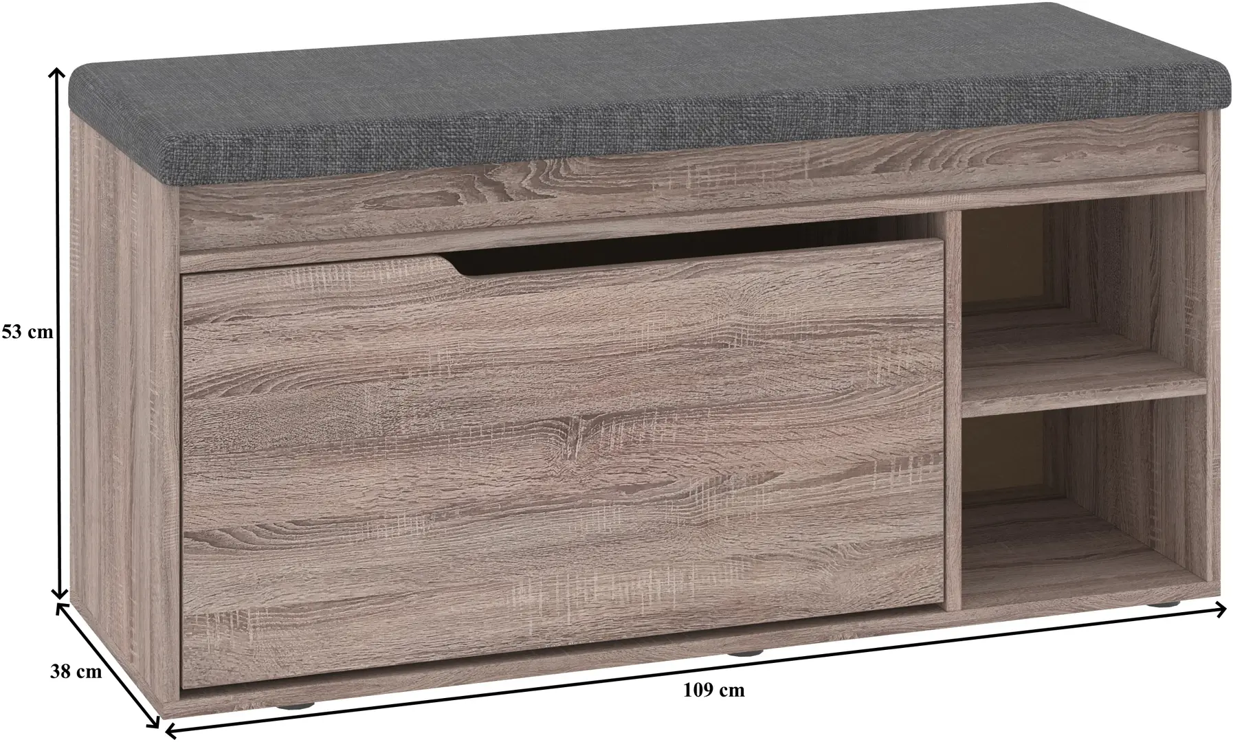 Tumba pentru incaltaminte Пехотин B-4A (Truffle/Savana Dark Grey)