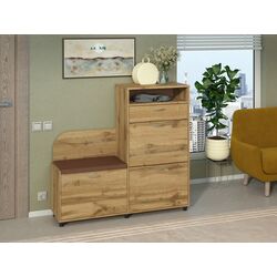 Тумба для обуви Пехотин Б-5 (Дуб Тахо/Коричневый)