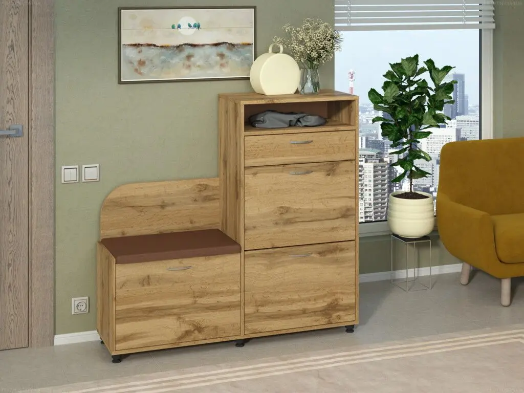 Tumba pentru incaltaminte Пехотин B-5 (Tahoe Oak/Brown)