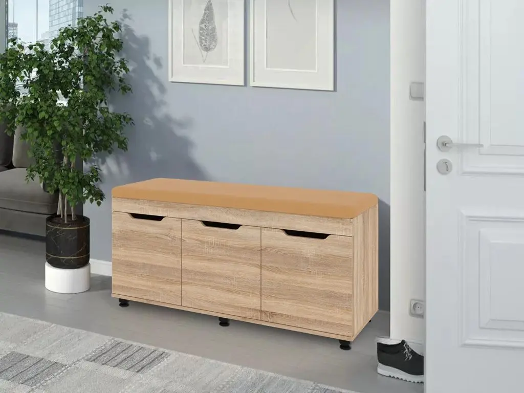 Тумба для обуви Пехотин Б-6 (Дуб Сонома/Кофе)