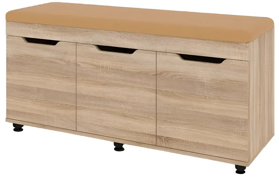 Тумба для обуви Пехотин Б-6 (Дуб Сонома/Кофе) - 2