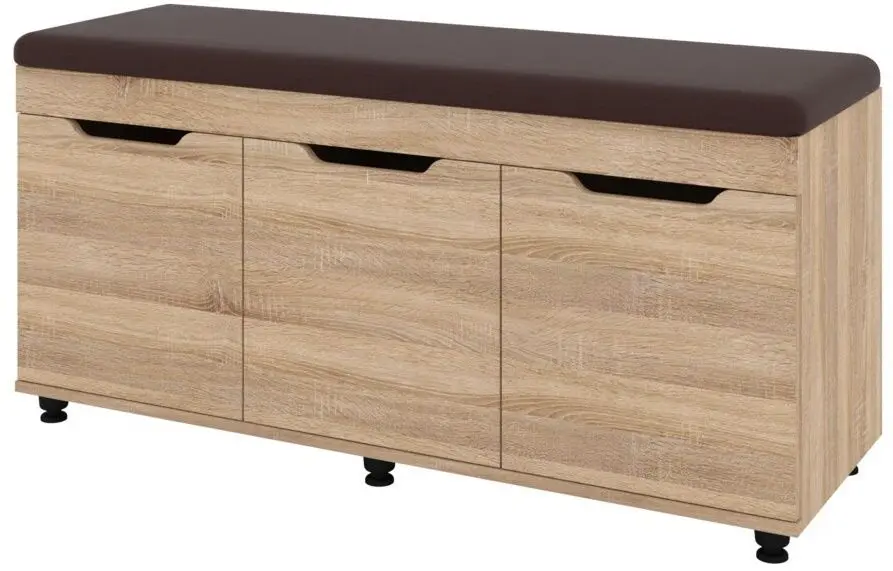 Тумба для обуви Пехотин Б-6 (Дуб Сонома/Коричневый)