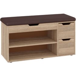 Тумба для обуви Пехотин Б-7 (Дуб Сонома/Коричневый)