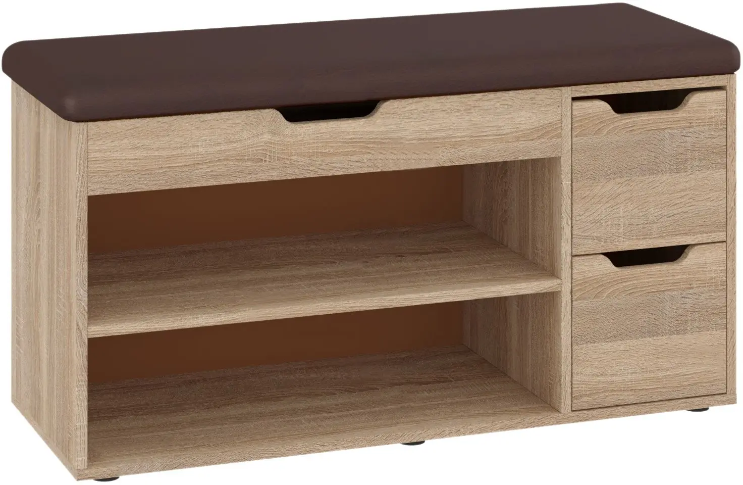 Tumba pentru incaltaminte Пехотин Б-7 (Sonoma Oak/Brown)