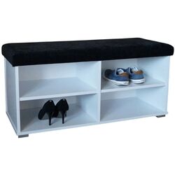 Тумба для обуви Prime Furniture Megi 100 (White/Black) Thumb